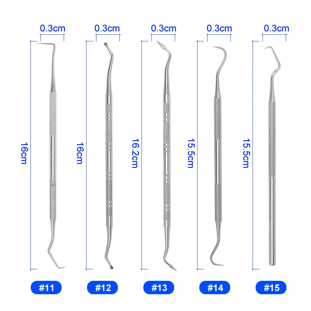 1Pcs Dental Hygiene Tool Calculus Cleaner Tartar Scraper Scaler Plaque Remover Tweezers Probe Dentist Oral Mirror Care Tools