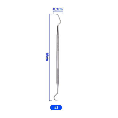 1Pcs Dental Hygiene Tool Calculus Cleaner Tartar Scraper Scaler Plaque Remover Tweezers Probe Dentist Oral Mirror Care Tools