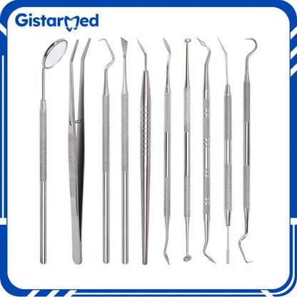 1Pcs Dental Hygiene Tool Calculus Cleaner Tartar Scraper Scaler Plaque Remover Tweezers Probe Dentist Oral Mirror Care Tools