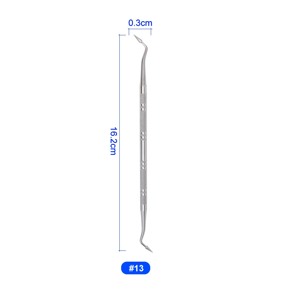 1Pcs Dental Hygiene Tool Calculus Cleaner Tartar Scraper Scaler Plaque Remover Tweezers Probe Dentist Oral Mirror Care Tools