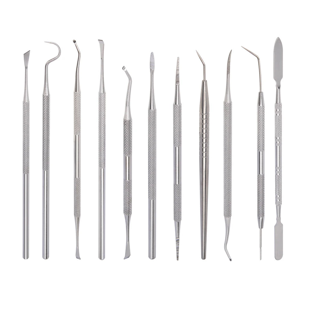 1Pcs Dental Hygiene Tool Calculus Cleaner Tartar Scraper Scaler Plaque Remover Tweezers Probe Dentist Oral Mirror Care Tools