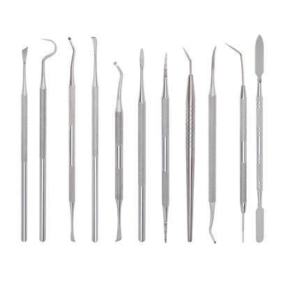 1Pcs Dental Hygiene Tool Calculus Cleaner Tartar Scraper Scaler Plaque Remover Tweezers Probe Dentist Oral Mirror Care Tools